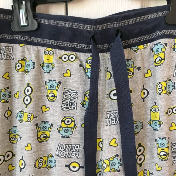 Despicable Me - Minion Made Women's Pajama Pants with Cuffed Ankles Size Large - Picture 4 of 7